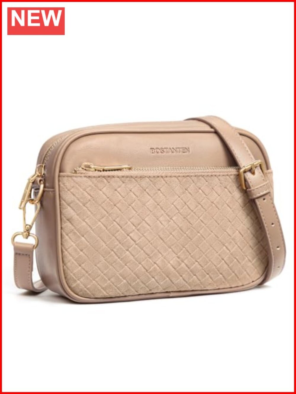 RFID Vegan Leather Suede Small Crossbody Purse
